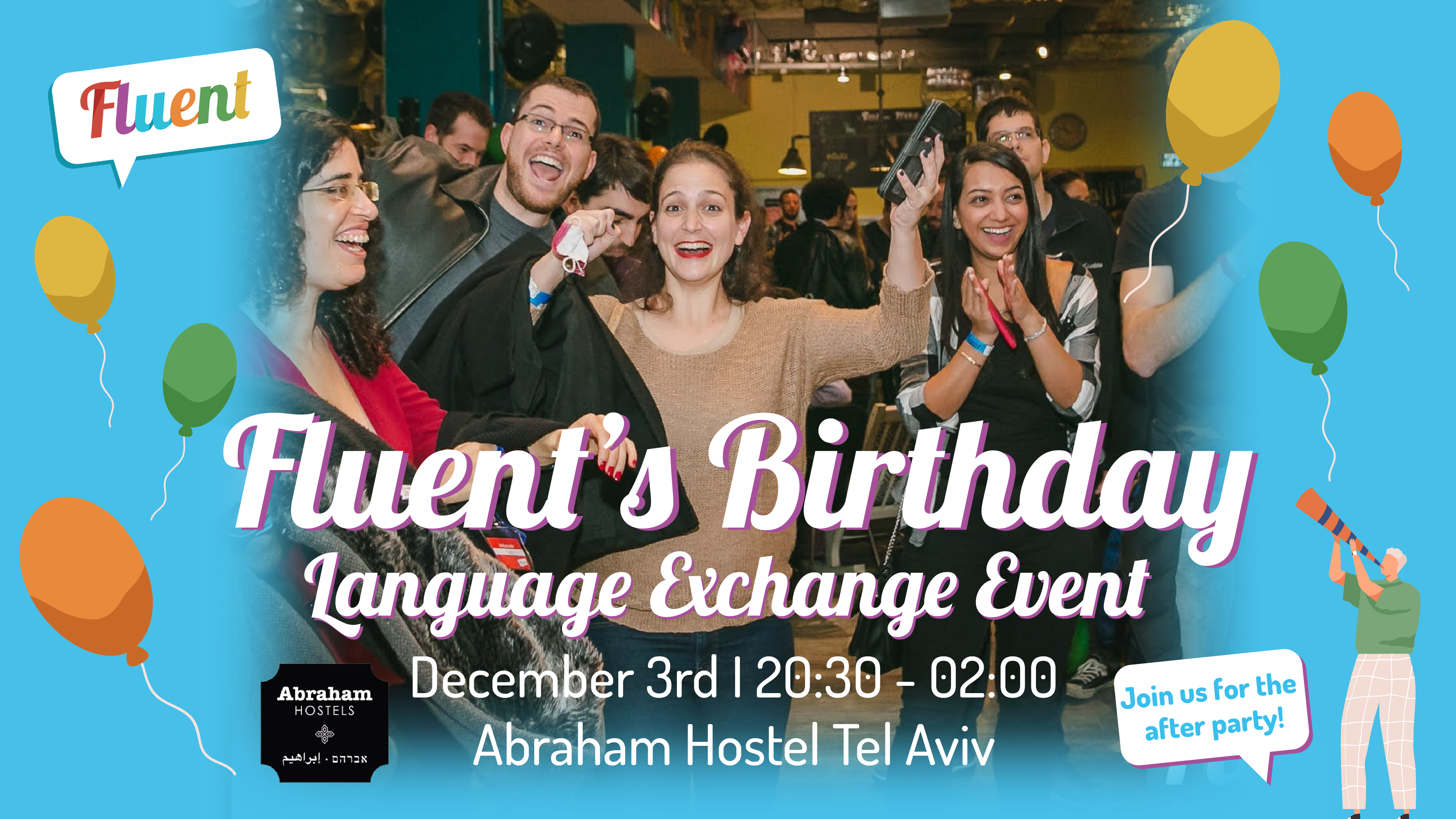 Fluent’s Birthday Language Exchange Event