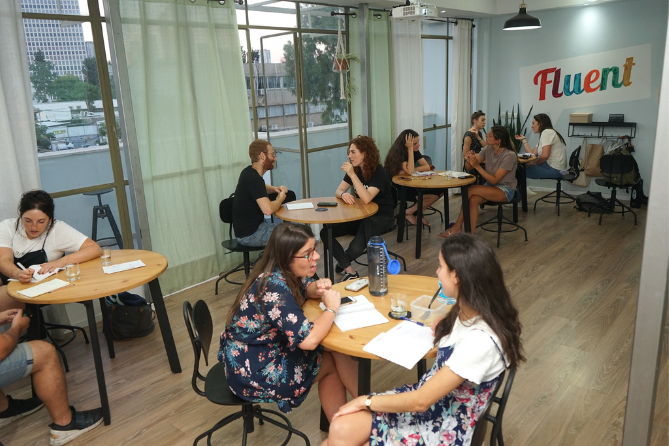 English-Hebrew course in preson